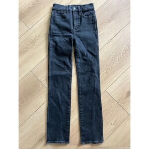 Madewell Stovepipe Jeans Women's Size 23 Gray Wash Denim Straight Leg